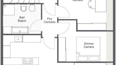 Prodej bytu 3+kk, OV, 54 m2, 2x balkon ve Vintlu, Itálie