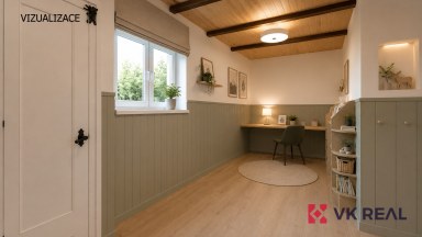 Prodej zděné chaty cca 70m2, vlastní pozemek 891m2, Pňovany, okr. Plzeň-sever