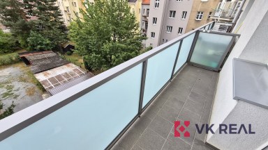 Pronájem bytu 1+kk s balkónem, 21 m² + 6 m², Plzeň – Bory, ul. Raisova