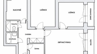 Prodej bytu 3+1/2xB, OV, cca 72 m2,  ul. Bělohorská 2068/207, Praha 6 - Břevnov