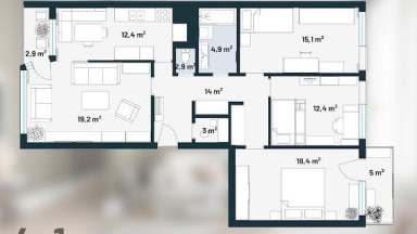 Prodej bytu 4 + 1 / B, 108 m2, Dejvická 189/5, Praha 6